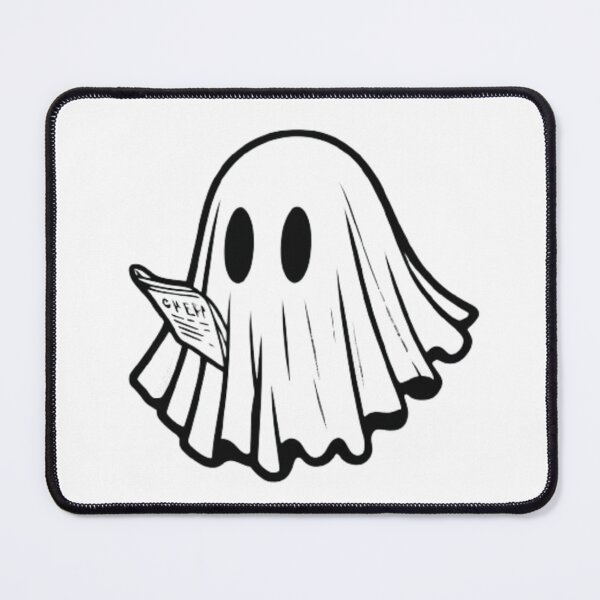 Item preview, Spooky Bookworm Ghost designed and sold by HalloweenHQ.