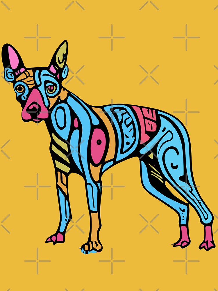 Imagen 7 de 7, Camiseta esencial con la obra Perro Xolo, diseñada y vendida por bihtti.