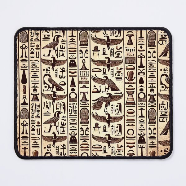Item preview, Egyptian Hieroglyphs Pattern - Ancient Symbols Reimagined designed and sold by The-Library.