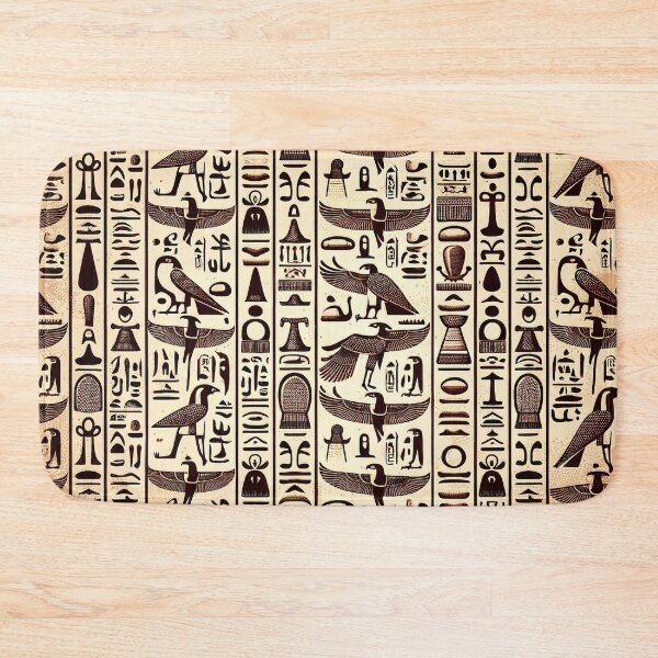 Item preview, Egyptian Hieroglyphs Pattern - Ancient Symbols Reimagined designed and sold by The-Library.