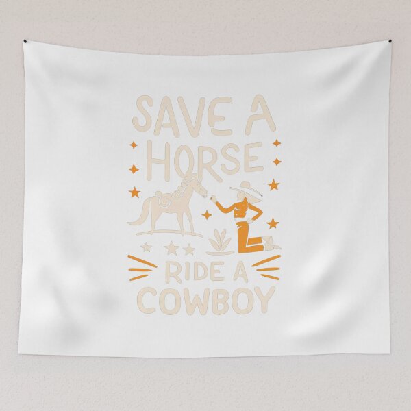 Item preview, Save a horse ride a cowboy vintage designs designed and sold by Redjakkal.