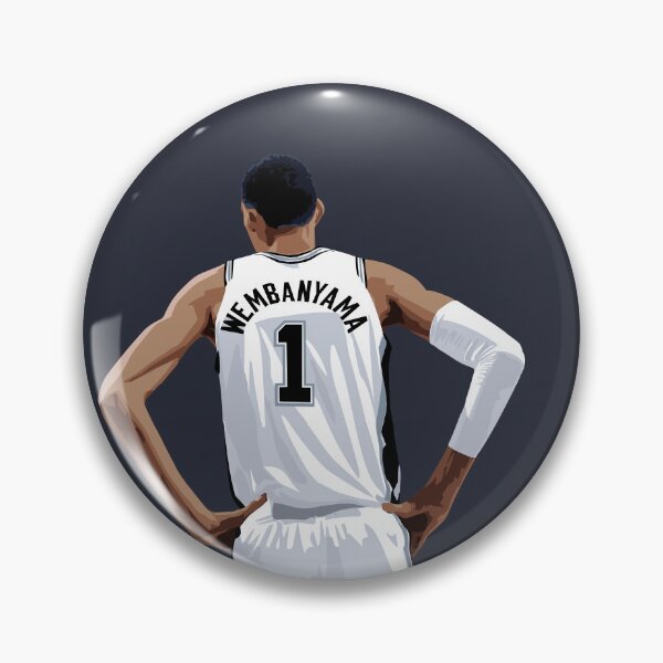 Item preview, Victor Wembanyama Vector Back White Above Waist Qiangy designed and sold by EerieHarakiri.