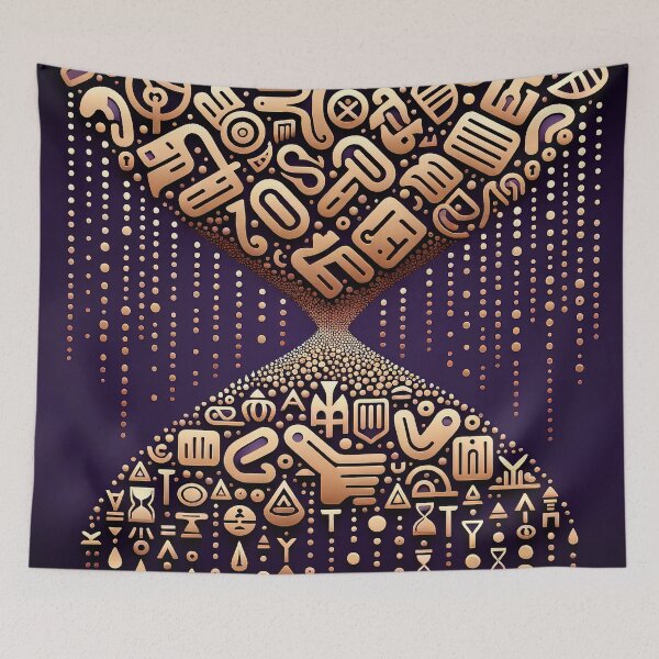 Item preview, Egyptian Hieroglyphs Pattern - Timeless Symbols in Modern Art designed and sold by The-Library.