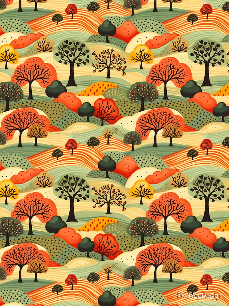 Thumbnail 4 of 4, iPhone Case, English Autumn Countryside Print designed and sold by FoxTreeDesign.