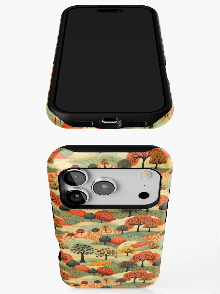 Thumbnail 3 of 4, iPhone Case, English Autumn Countryside Print designed and sold by FoxTreeDesign.