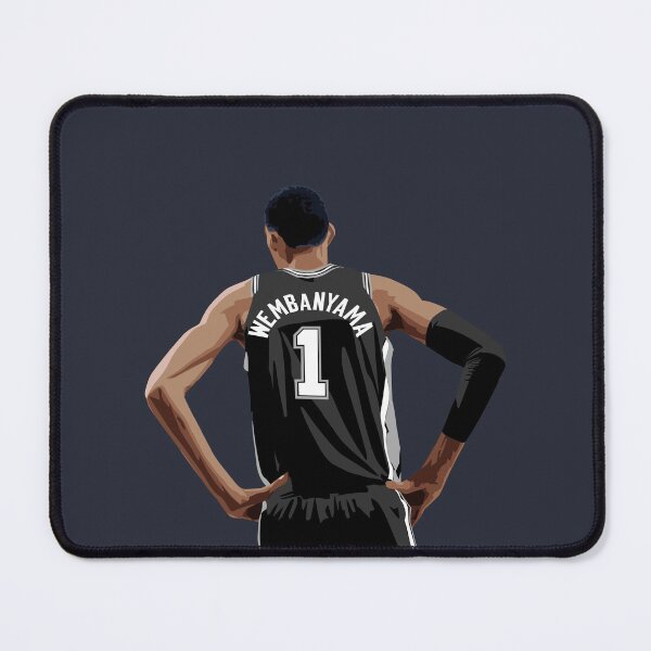 Item preview, Victor Wembanyama Vector Back Black Above Waist Qiangy designed and sold by EerieHarakiri.