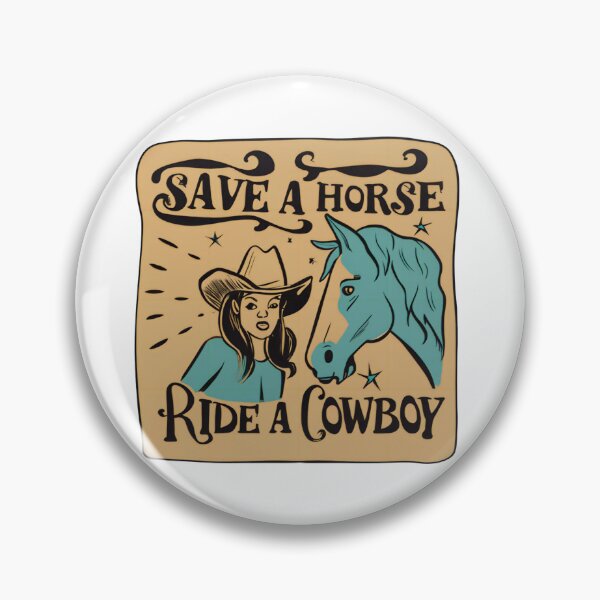 Item preview, Save a horse ride a cowboy vintage designs designed and sold by Redjakkal.