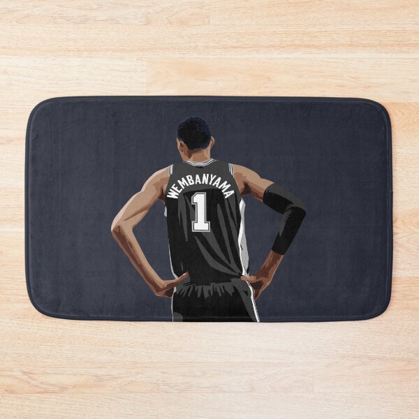 Item preview, Victor Wembanyama Vector Back Black Above Waist Qiangy designed and sold by EerieHarakiri.