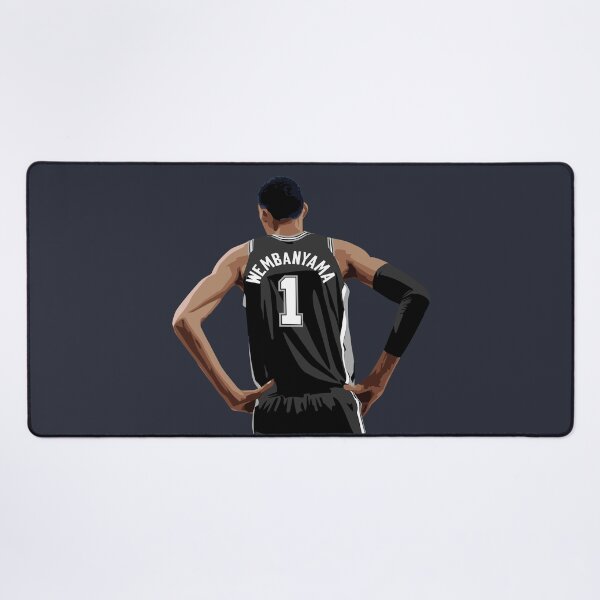 Item preview, Victor Wembanyama Vector Back Black Above Waist Qiangy designed and sold by EerieHarakiri.