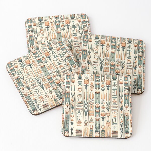 Item preview, Egyptian Hieroglyphs Pattern - Ancient Symbols in Contemporary Art designed and sold by The-Library.