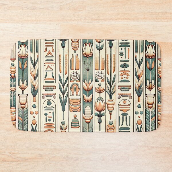 Item preview, Egyptian Hieroglyphs Pattern - Ancient Symbols in Contemporary Art designed and sold by The-Library.