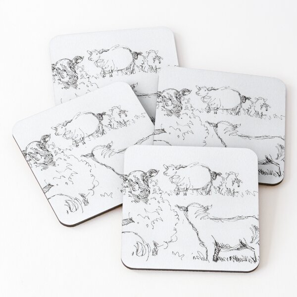 Item preview, Flock Of Sheep Drawing designed and sold by MikeJory.
