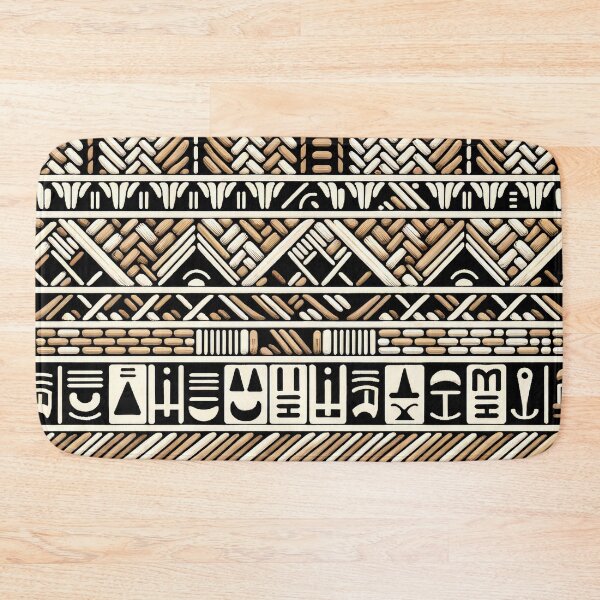 Item preview, Egyptian Hieroglyphs Pattern - Ancient Symbols in Modern Art designed and sold by The-Library.