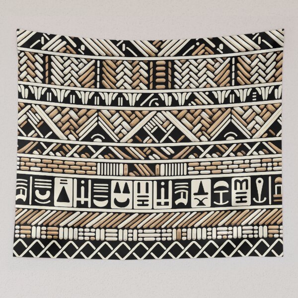 Item preview, Egyptian Hieroglyphs Pattern - Ancient Symbols in Modern Art designed and sold by The-Library.