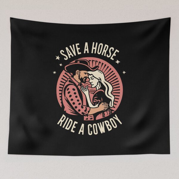 Item preview, Save a horse ride a cowboy vintage designs designed and sold by Redjakkal.