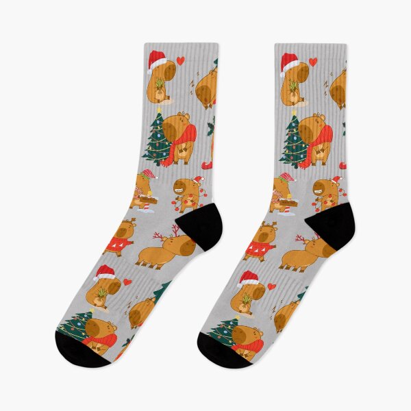 Item preview, Capybara Christmas Time, Happy Christmas designed and sold by GOLDENGARDENART.