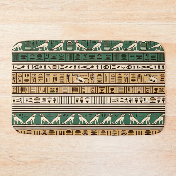 Item preview, Egyptian Hieroglyphs Pattern - Ancient Symbols in Modern Art designed and sold by The-Library.