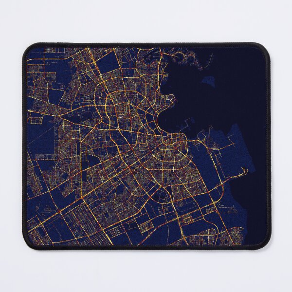 Item preview, Doha, Qatar Map -  City At Night designed and sold by deMAP.