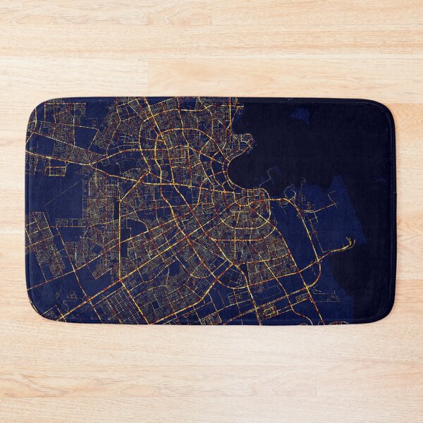 Item preview, Doha, Qatar Map -  City At Night designed and sold by deMAP.