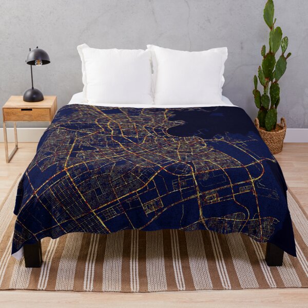 Item preview, Doha, Qatar Map -  City At Night designed and sold by deMAP.