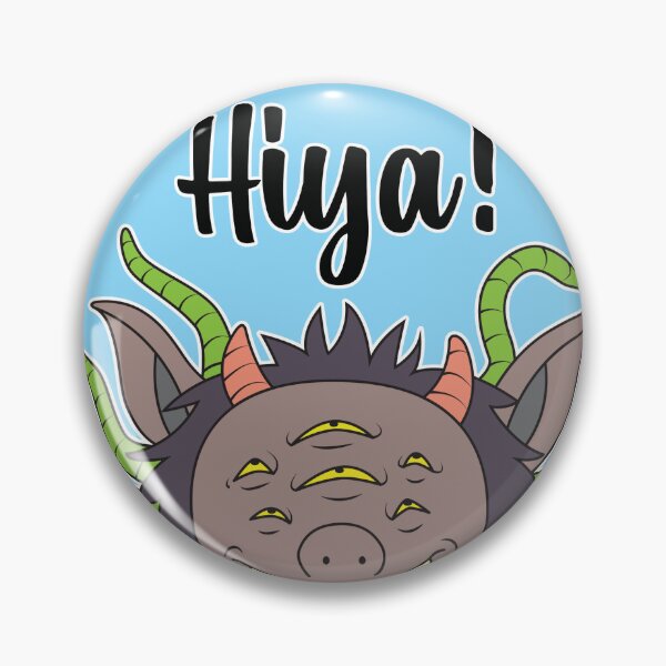 Item preview, MUNSTA - Dark Brown Monster Hiya designed and sold by OWLSTANDING.