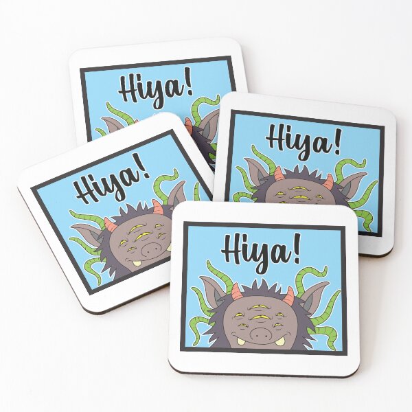 Item preview, MUNSTA - Dark Brown Monster Hiya designed and sold by OWLSTANDING.