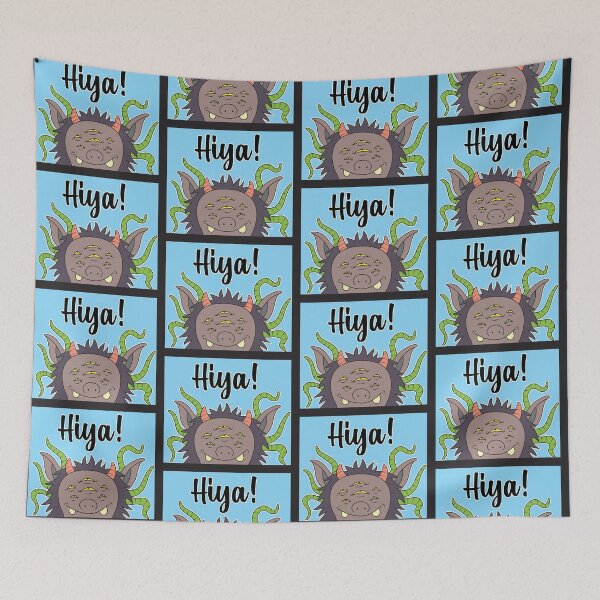 Item preview, MUNSTA - Dark Brown Monster Hiya designed and sold by OWLSTANDING.