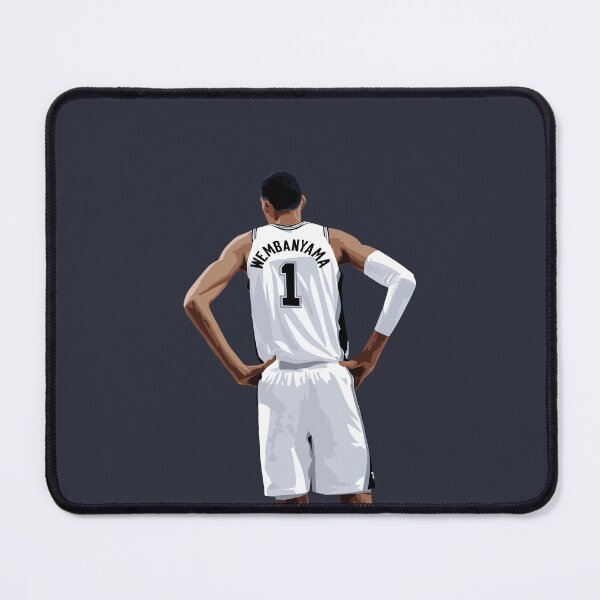 Item preview, Victor Wembanyama Vector Back White Qiangy designed and sold by EerieHarakiri.