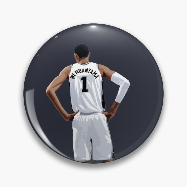 Item preview, Victor Wembanyama Vector Back White Qiangy designed and sold by EerieHarakiri.