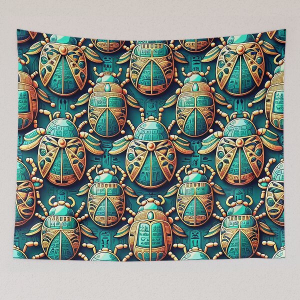 Item preview, Egyptian Hieroglyphs Pattern - Ancient Symbols in Modern Art designed and sold by The-Library.