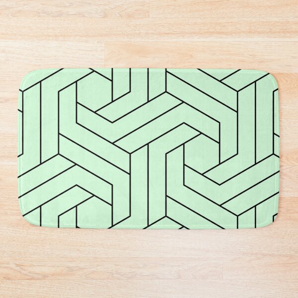Item preview, Snowy Mint Geometric Abstract Pattern. designed and sold by ARichArts.