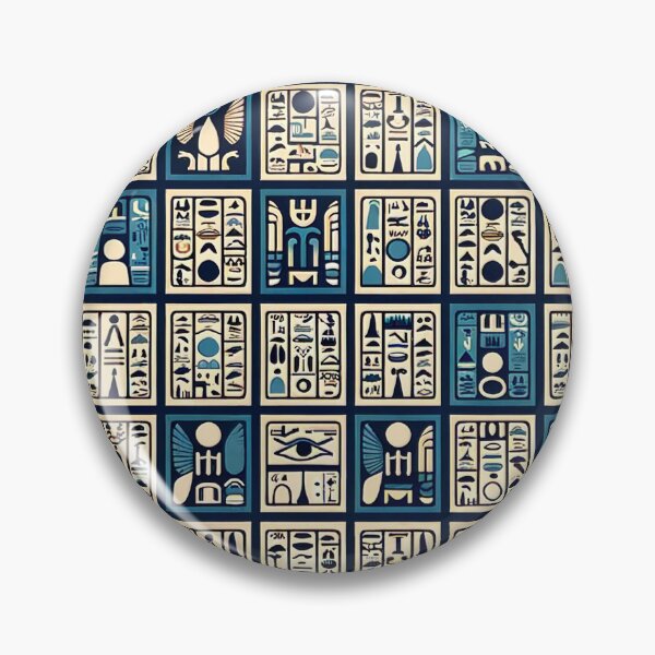 Item preview, Egyptian Hieroglyphs Pattern - Ancient Symbols Reimagined designed and sold by The-Library.