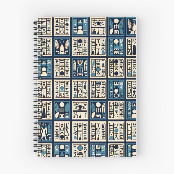 Item preview, Egyptian Hieroglyphs Pattern - Ancient Symbols Reimagined designed and sold by The-Library.