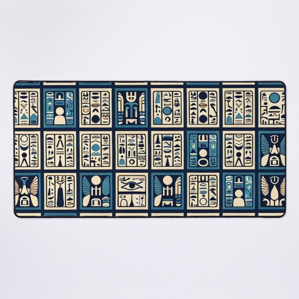 Item preview, Egyptian Hieroglyphs Pattern - Ancient Symbols Reimagined designed and sold by The-Library.