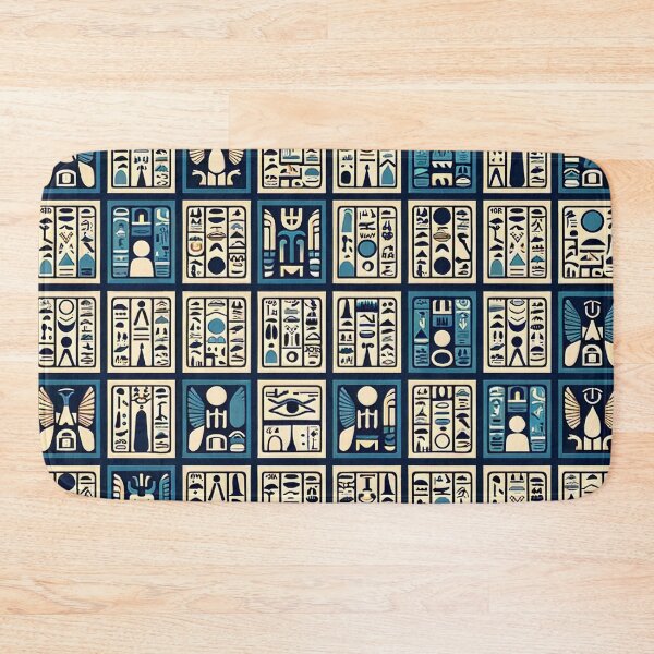 Item preview, Egyptian Hieroglyphs Pattern - Ancient Symbols Reimagined designed and sold by The-Library.