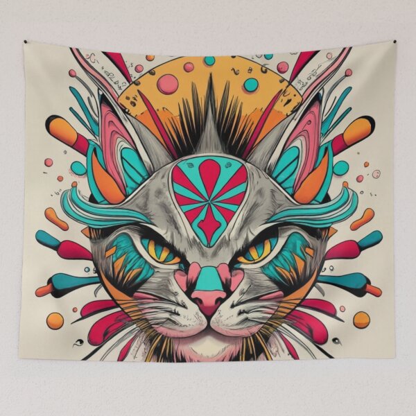 Item preview, The Awake Cat: A Curious and Playful Creature designed and sold by Rafal Saluszewski.