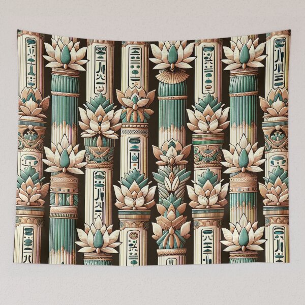 Item preview, Egyptian Hieroglyphs Pattern - Timeless Symbols in Modern Design designed and sold by The-Library.