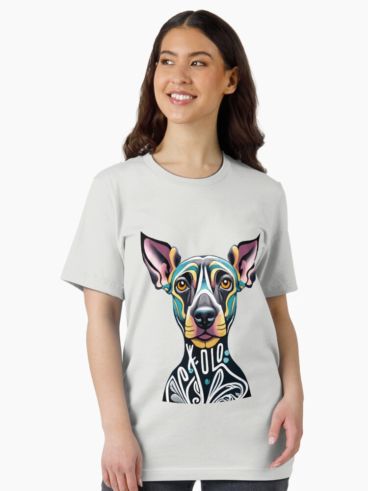 Imagen 2 de 7, Camiseta esencial con la obra Perro Xolo, diseñada y vendida por bihtti.