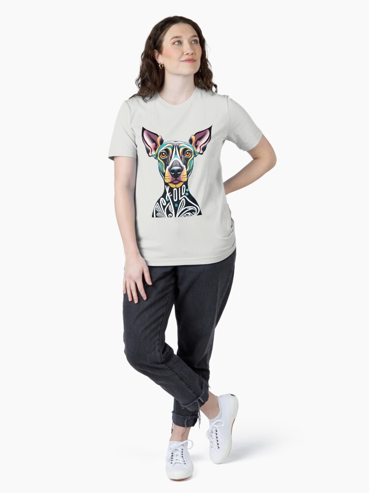 Imagen 4 de 7, Camiseta esencial con la obra Perro Xolo, diseñada y vendida por bihtti.