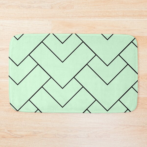 Item preview, Snowy Mint Geometric Abstract Pattern. designed and sold by ARichArts.