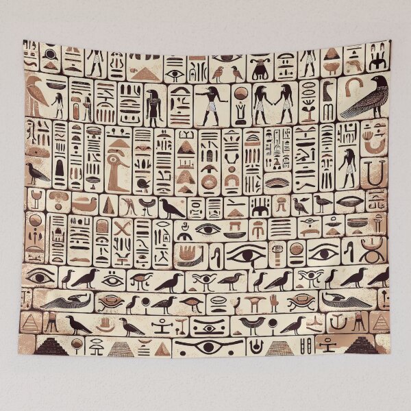 Item preview, Egyptian Hieroglyphs Pattern - Ancient Symbols in Modern Artistry designed and sold by The-Library.
