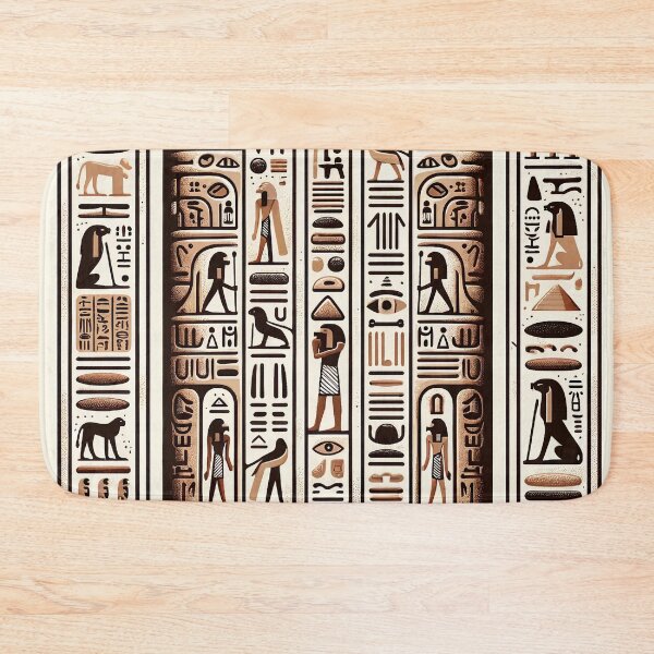 Item preview, Egyptian Hieroglyphs Pattern - Ancient Symbols in Modern Design designed and sold by The-Library.