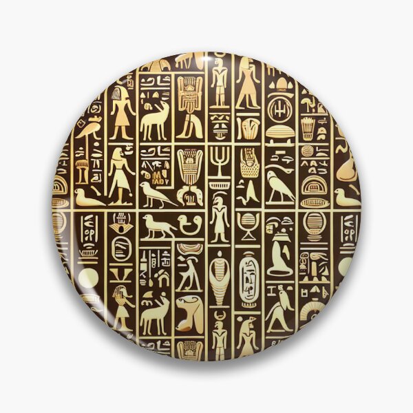 Item preview, Egyptian Hieroglyphs Pattern - Ancient Symbols in Modern Art designed and sold by The-Library.