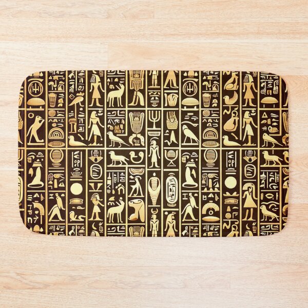 Item preview, Egyptian Hieroglyphs Pattern - Ancient Symbols in Modern Art designed and sold by The-Library.