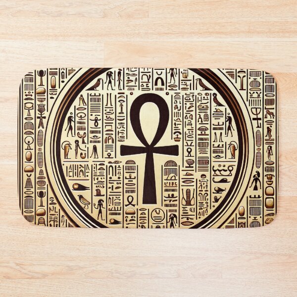 Item preview, Egyptian Hieroglyphs Pattern - Ancient Symbols in Modern Art designed and sold by The-Library.