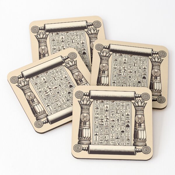 Item preview, Egyptian Hieroglyphs Pattern - Ancient Symbols in Modern Art designed and sold by The-Library.