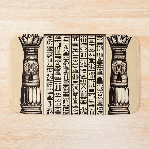 Item preview, Egyptian Hieroglyphs Pattern - Ancient Symbols in Modern Art designed and sold by The-Library.