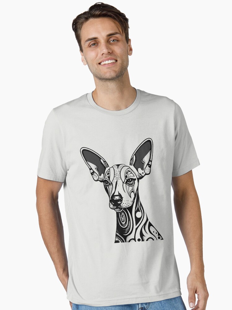 Imagen 1 de 7, Camiseta esencial con la obra Perro Xolo, diseñada y vendida por bihtti.