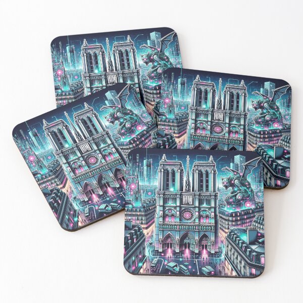 Item preview, Cyberpunk Reverie: The Neo-Notre Dame of Paris designed and sold by JohannesLux.