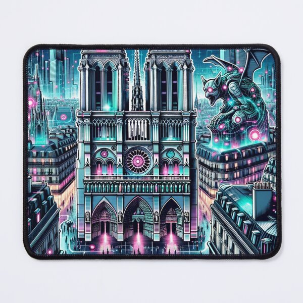 Item preview, Cyberpunk Reverie: The Neo-Notre Dame of Paris designed and sold by JohannesLux.